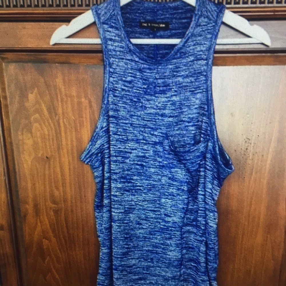Blue Sleeveless Top